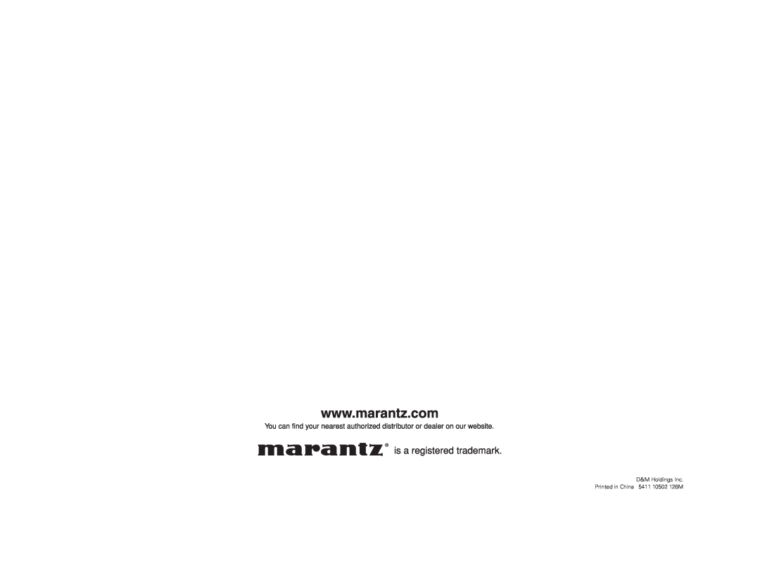 Marantz PM5004 manual 