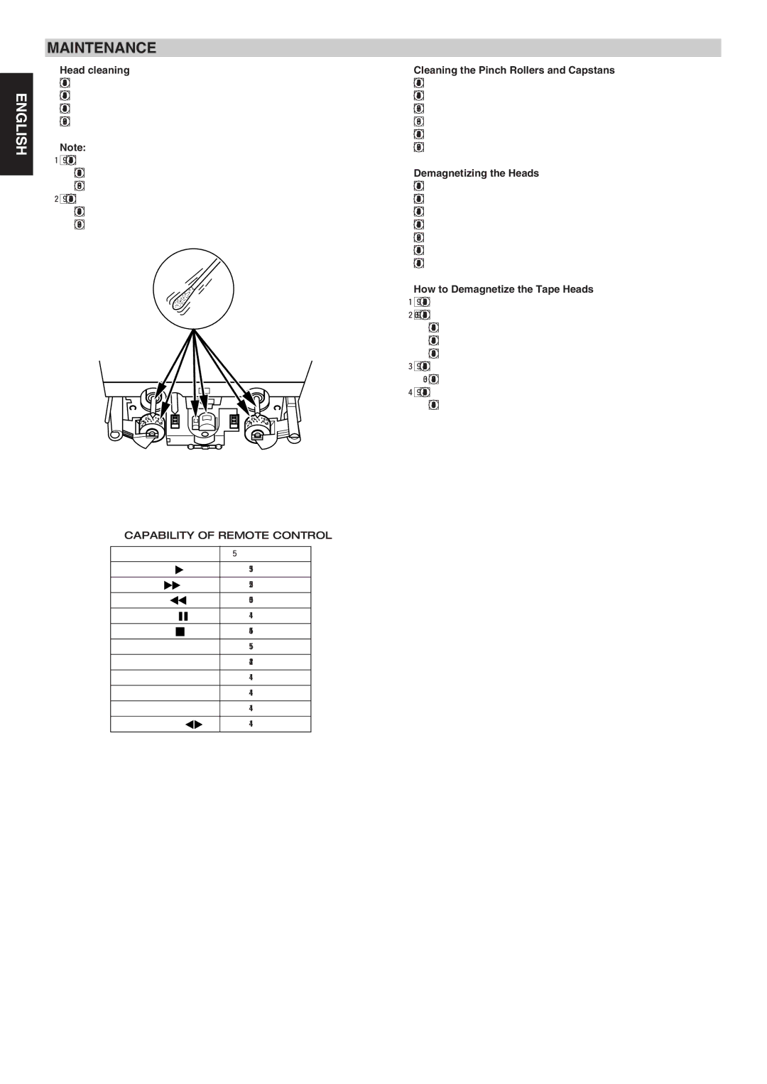 Marantz PMD505 manual English Français Español, Maintenance 