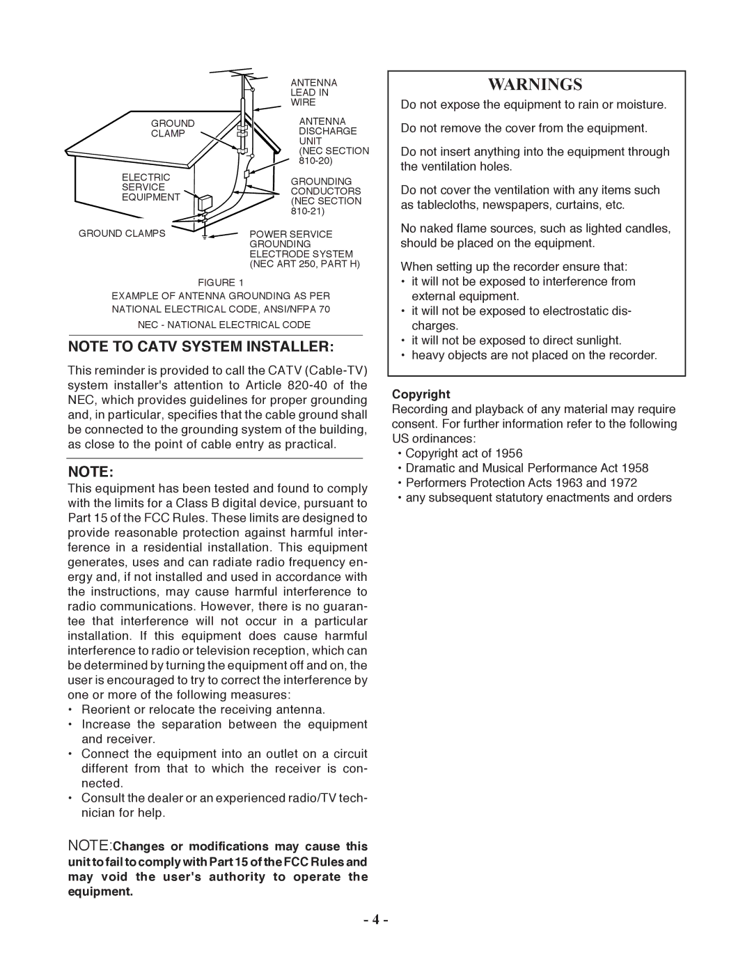 Marantz PMD570 manual Copyright 