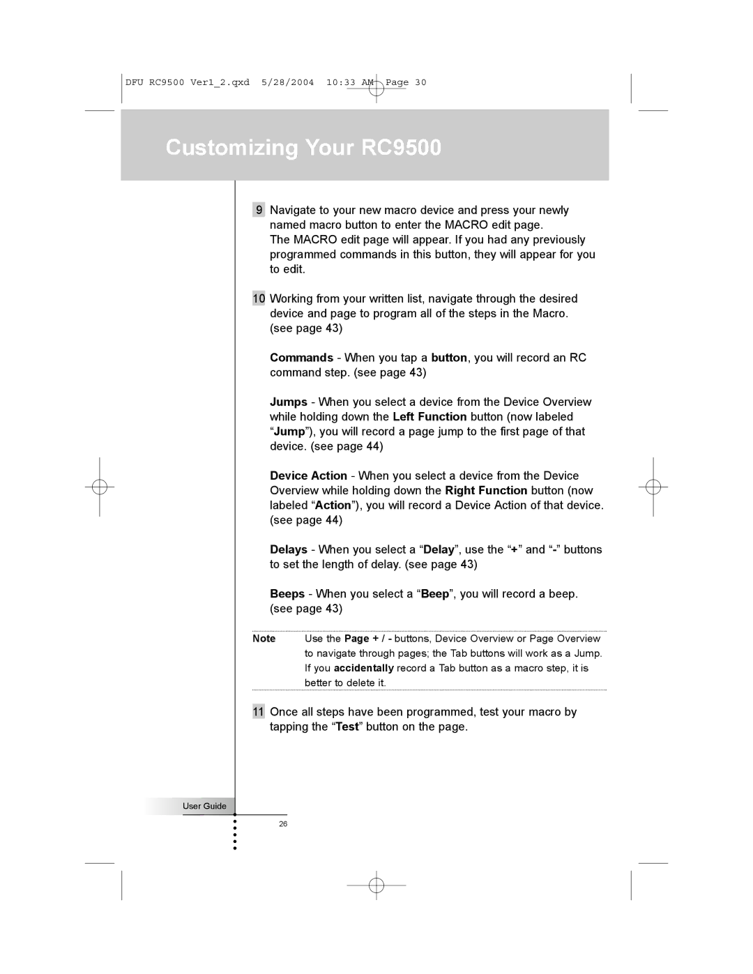 Marantz manual Customizing Your RC9500 