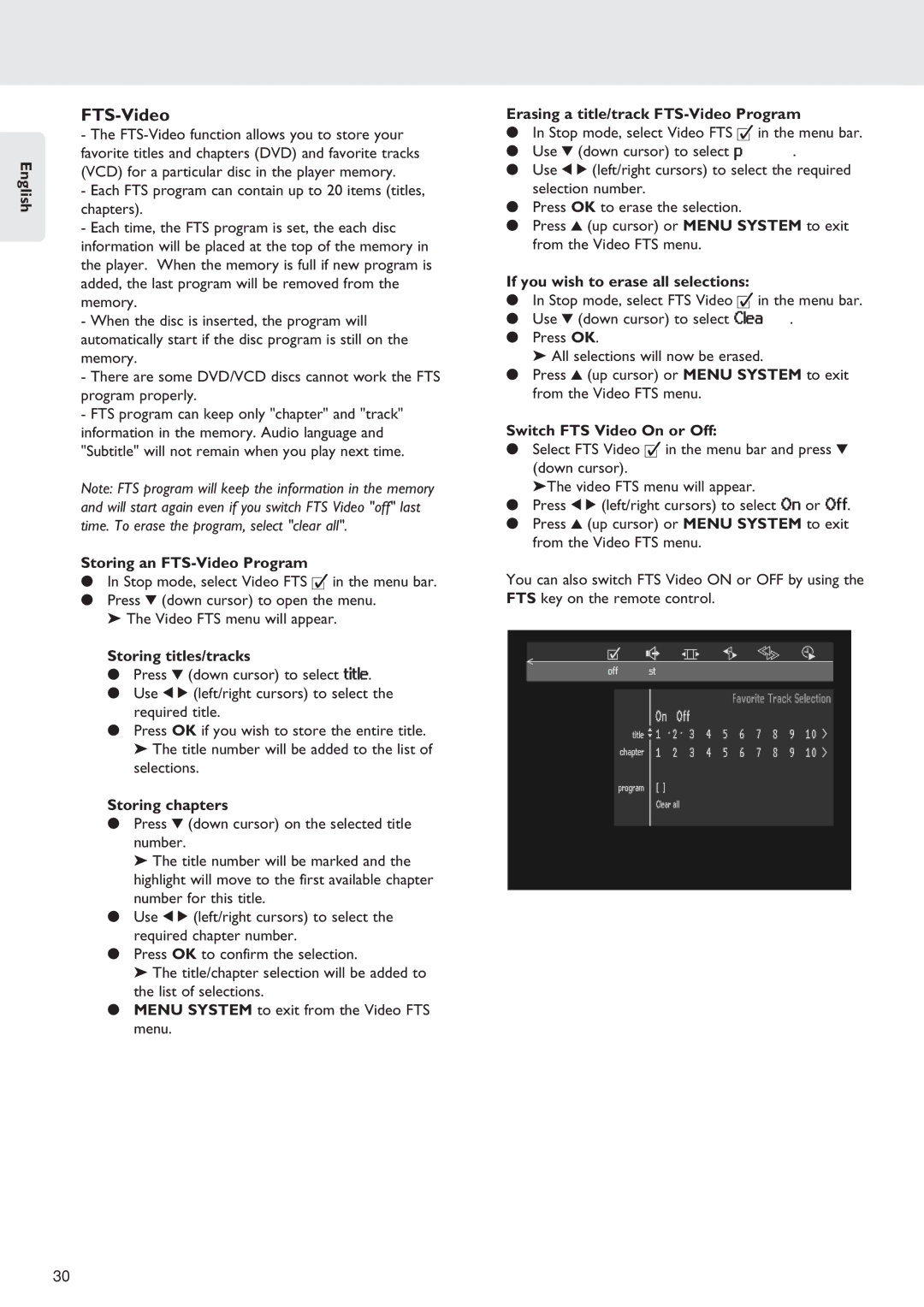 Marantz SA-12S1 manual FTS-Video 