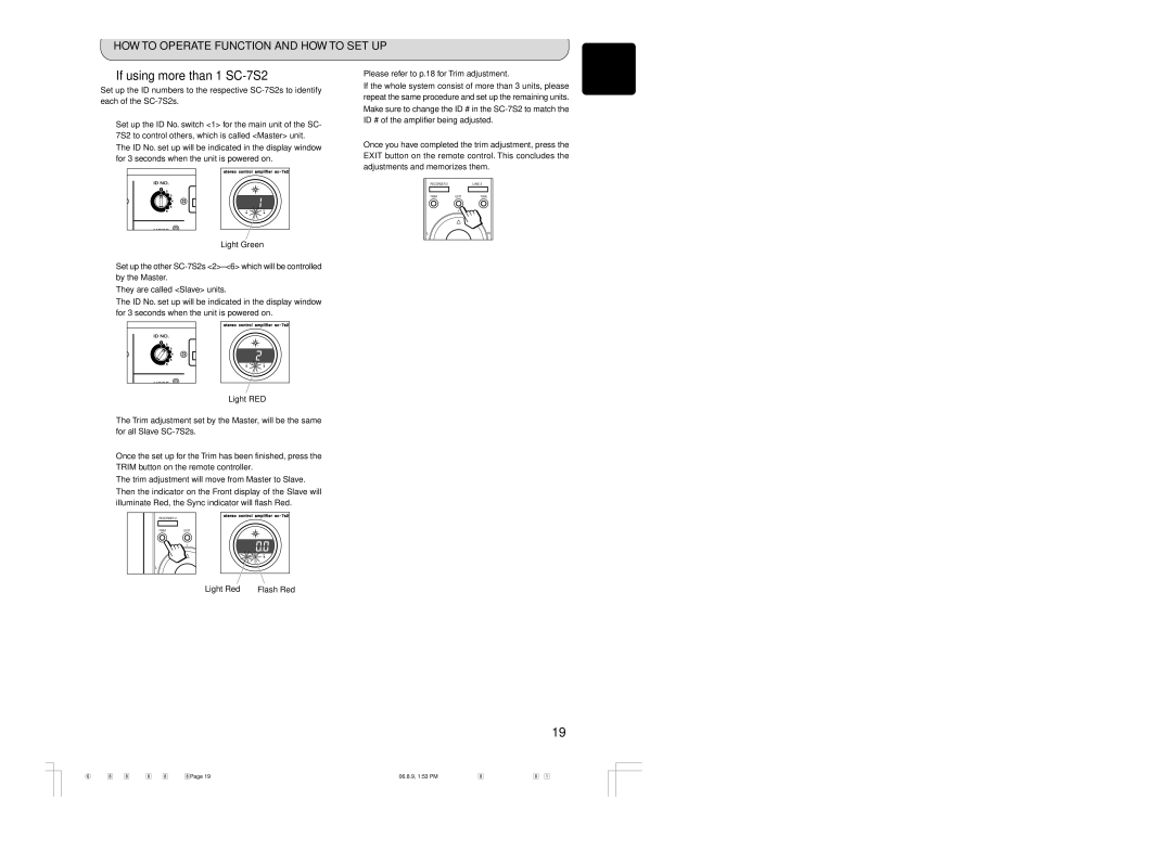 Marantz manual If using more than 1 SC-7S2 