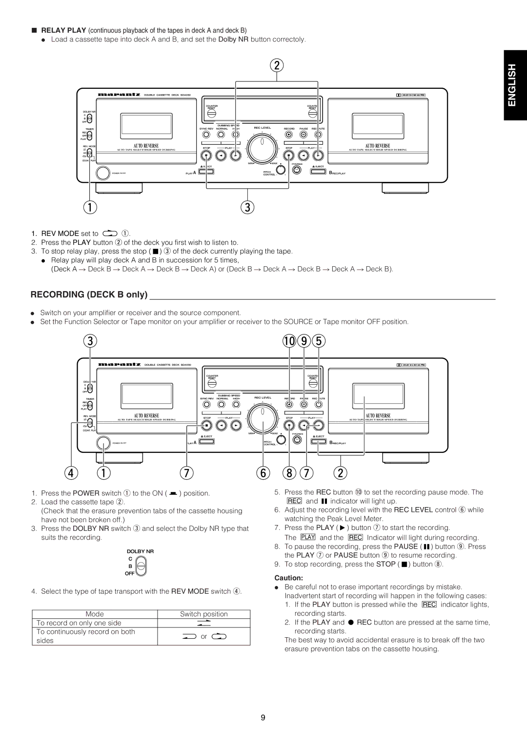 Marantz SD4050 manual 0ot 