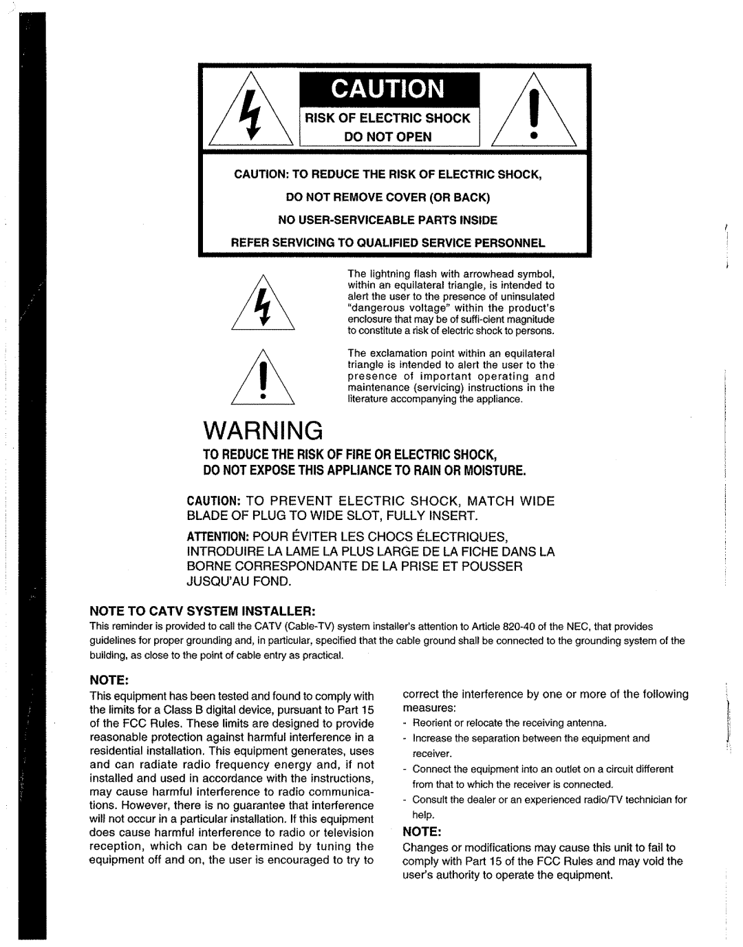 Marantz SR-19 manual 