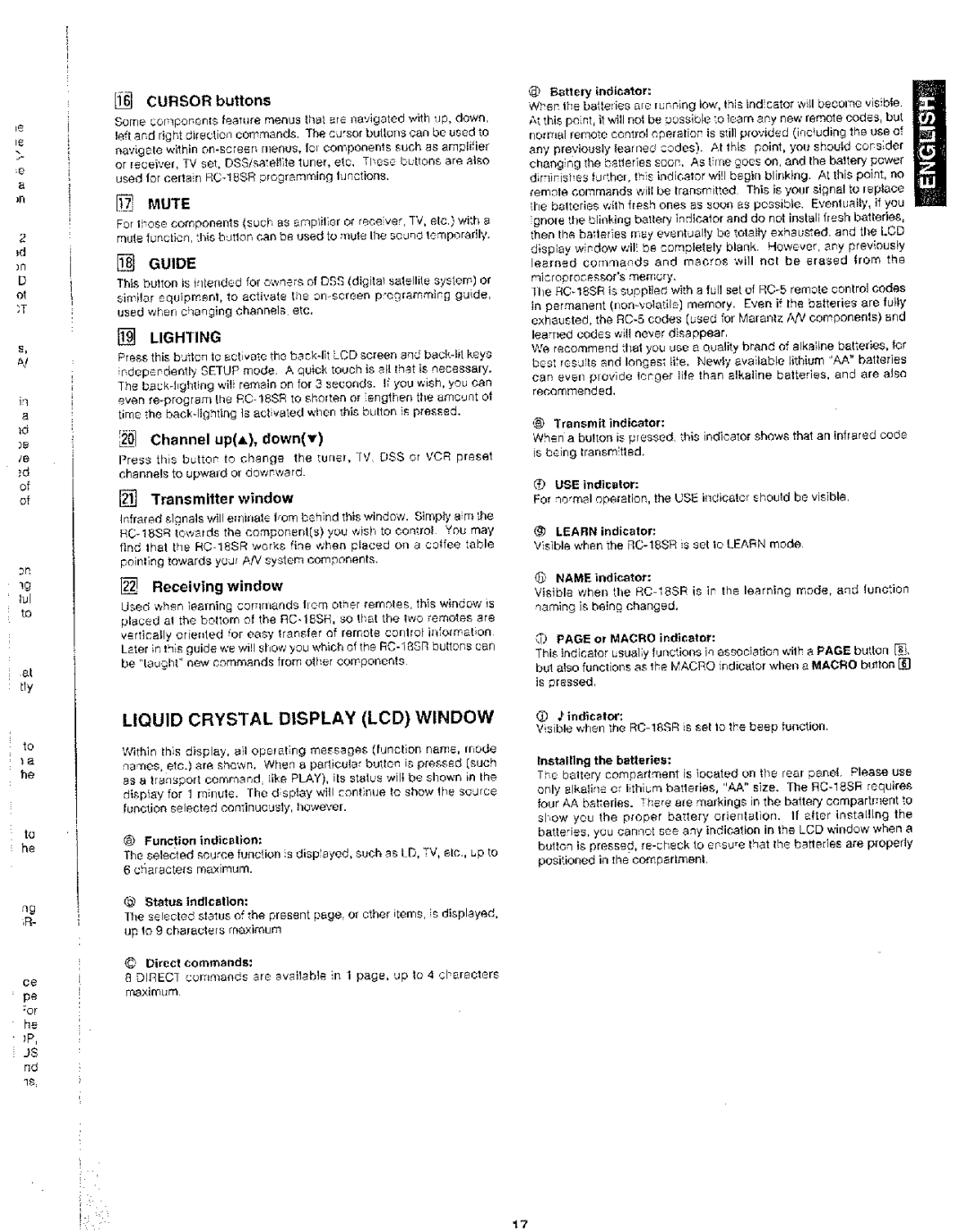 Marantz SR-19 manual 