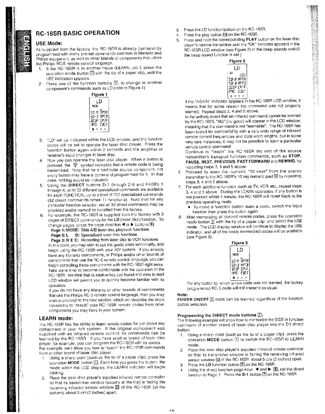 Marantz SR-19 manual 