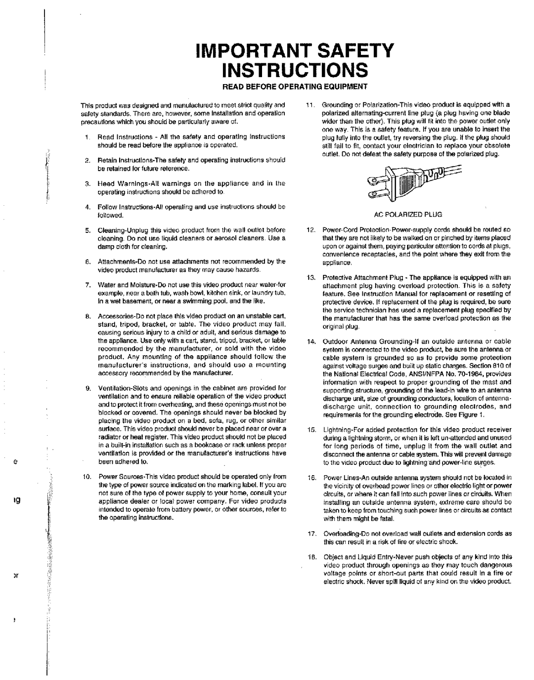 Marantz SR-19 manual 