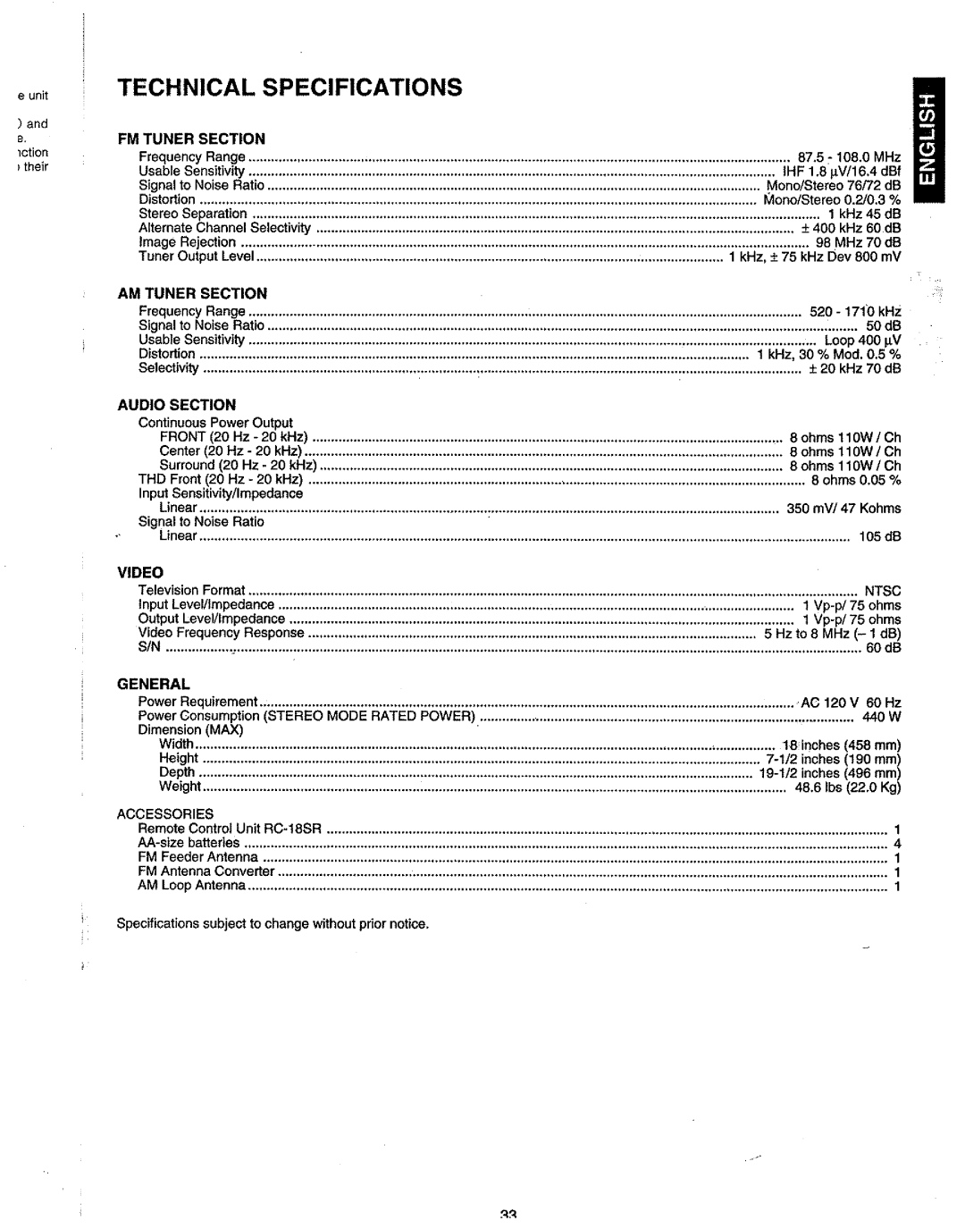 Marantz SR-19 manual 