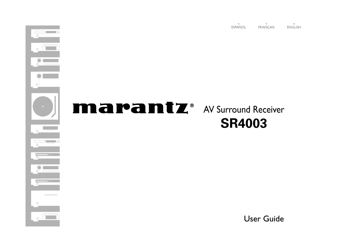 Marantz SR4003 manual 