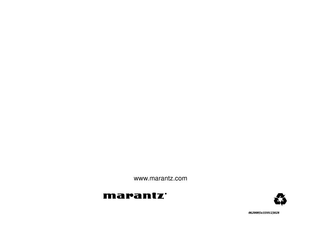 Marantz SR4023 manual Is a registered trademark 