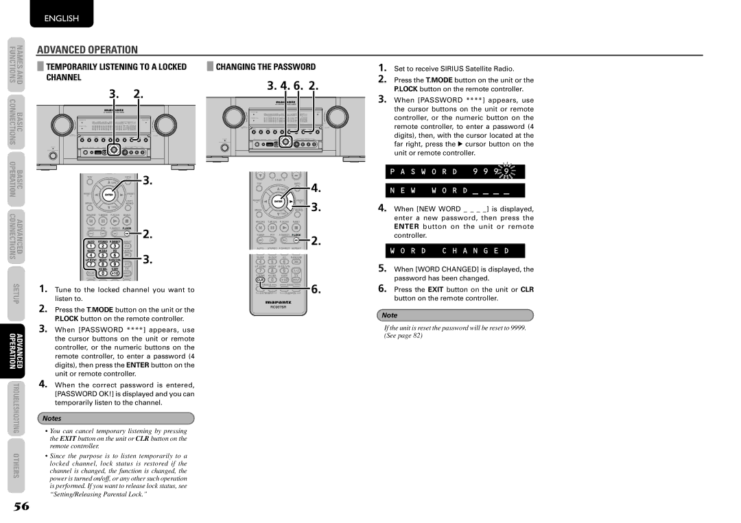 Marantz SR5004, SR6004 manual S W O R D 9 9 9 W W O R D, When NEW Word is displayed 