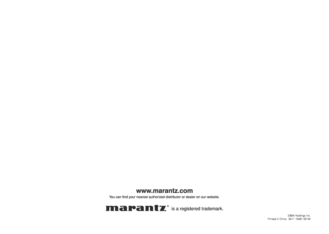 Marantz SR5005 manual 