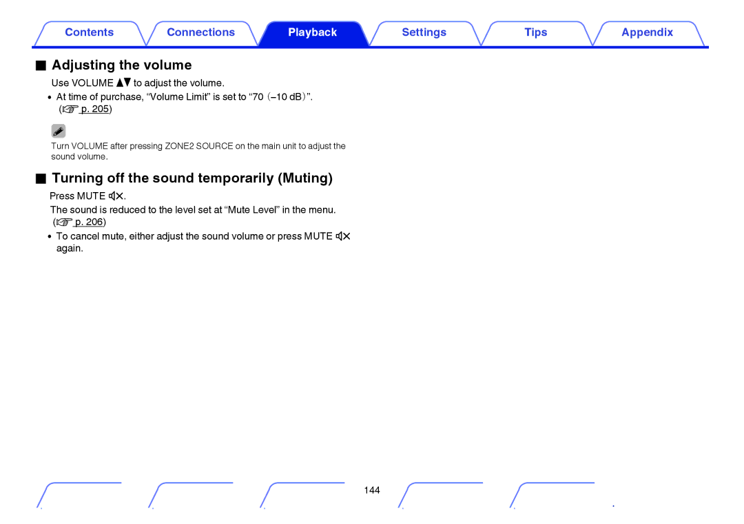 Marantz SR5009 owner manual Adjusting the volume, Turning off the sound temporarily Muting 