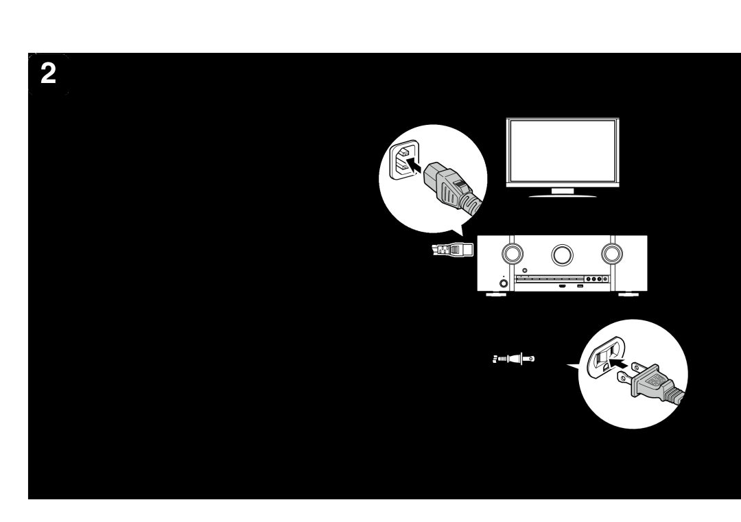 Marantz SR5009 quick start Conexión del receptor, TV Receptor Cable de alimentación suministrada 