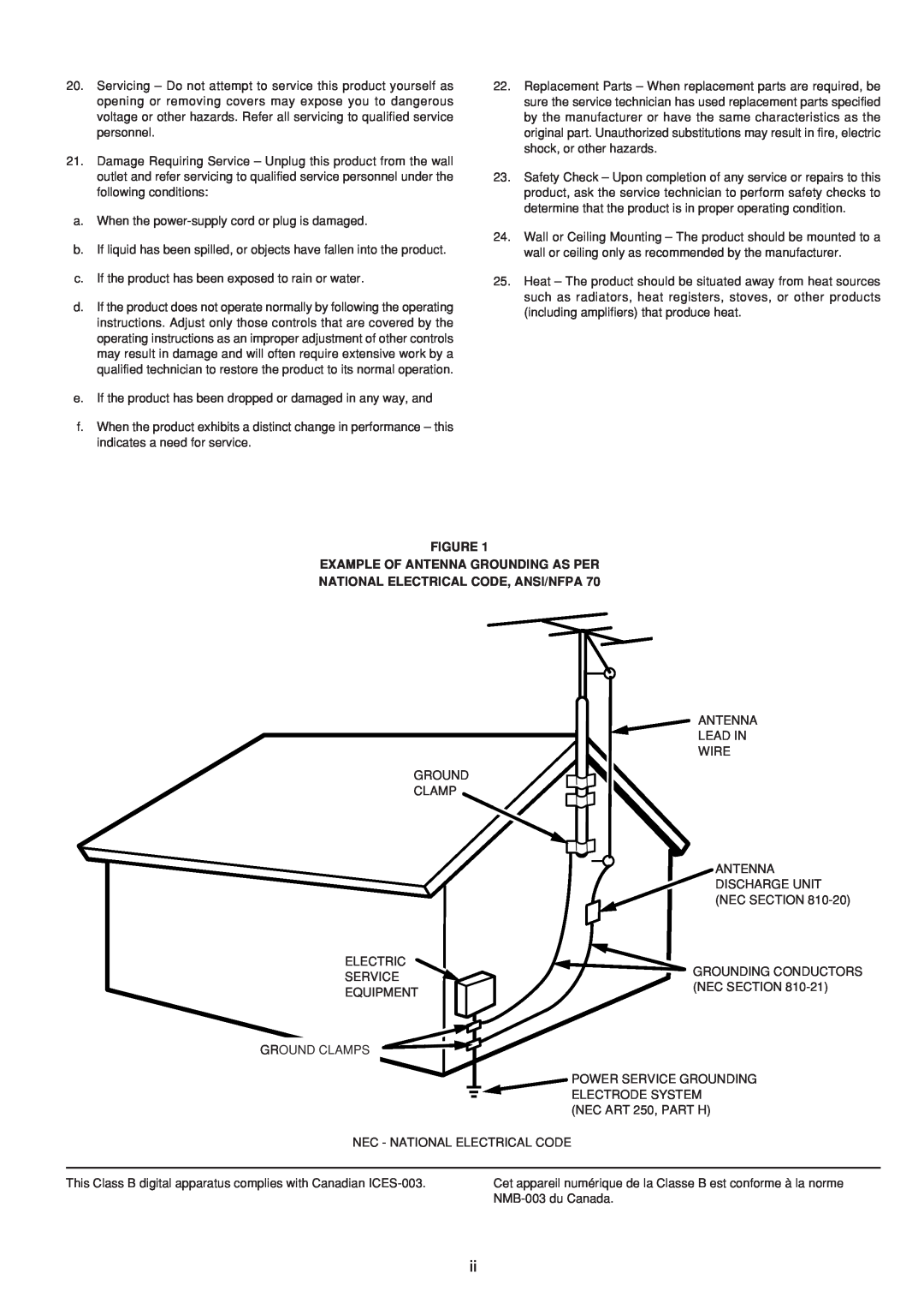 Marantz SR5300 manual Figure Example Of Antenna Grounding As Per, National Electrical Code, Ansi/Nfpa 