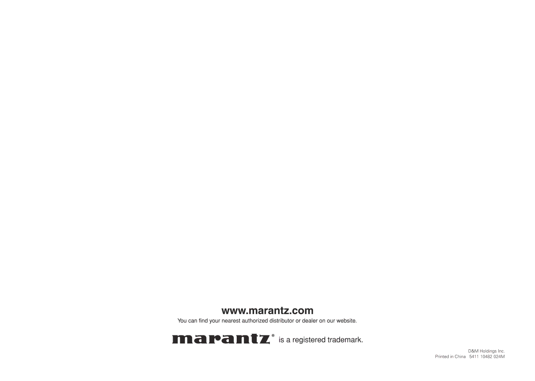 Marantz SR6005 manual 