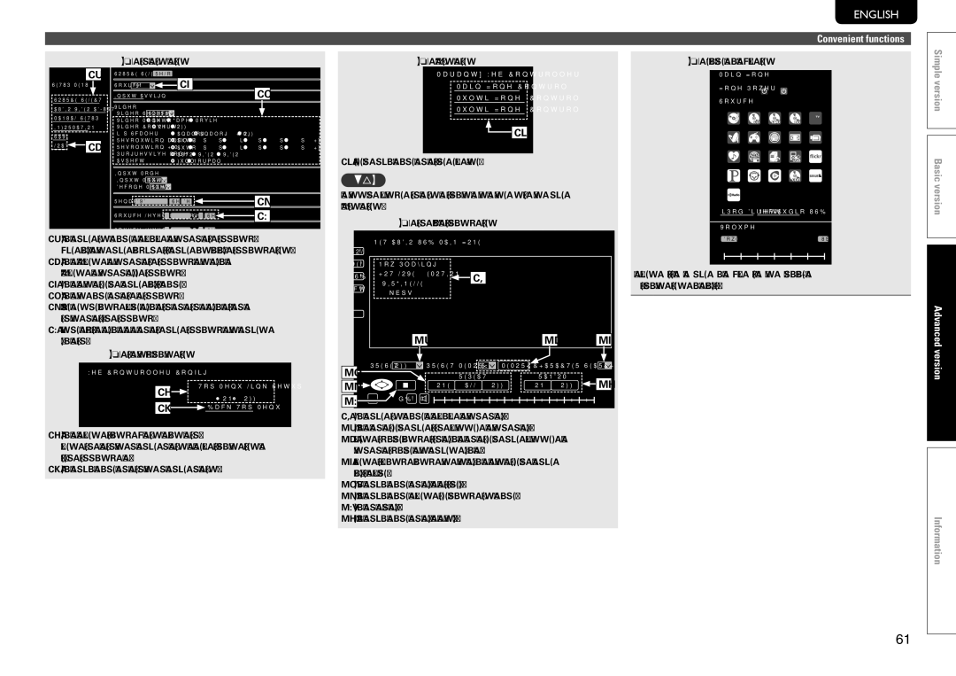 Marantz SR7005 manual GExample 2H Setup menu screen, GExample 6H Dedicated iPod Touch screen 