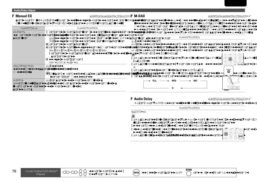 Marantz SR7005 manual NnM-DAX, NnAudio Delay 