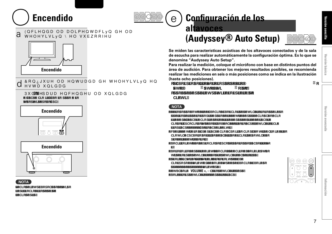 Marantz SR7005 manual Configuración de los altavoces 