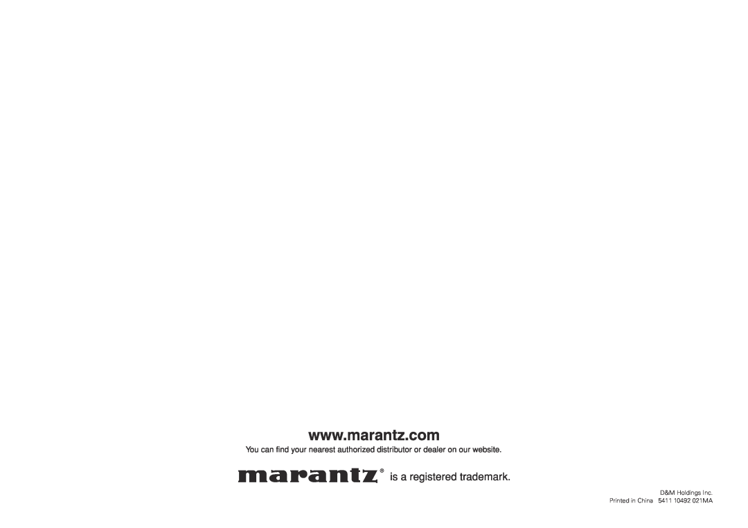 Marantz SR7005 manual 