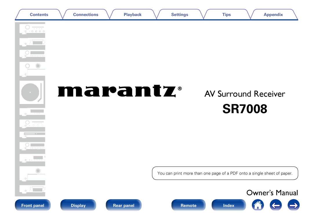 Marantz SR7008 appendix 