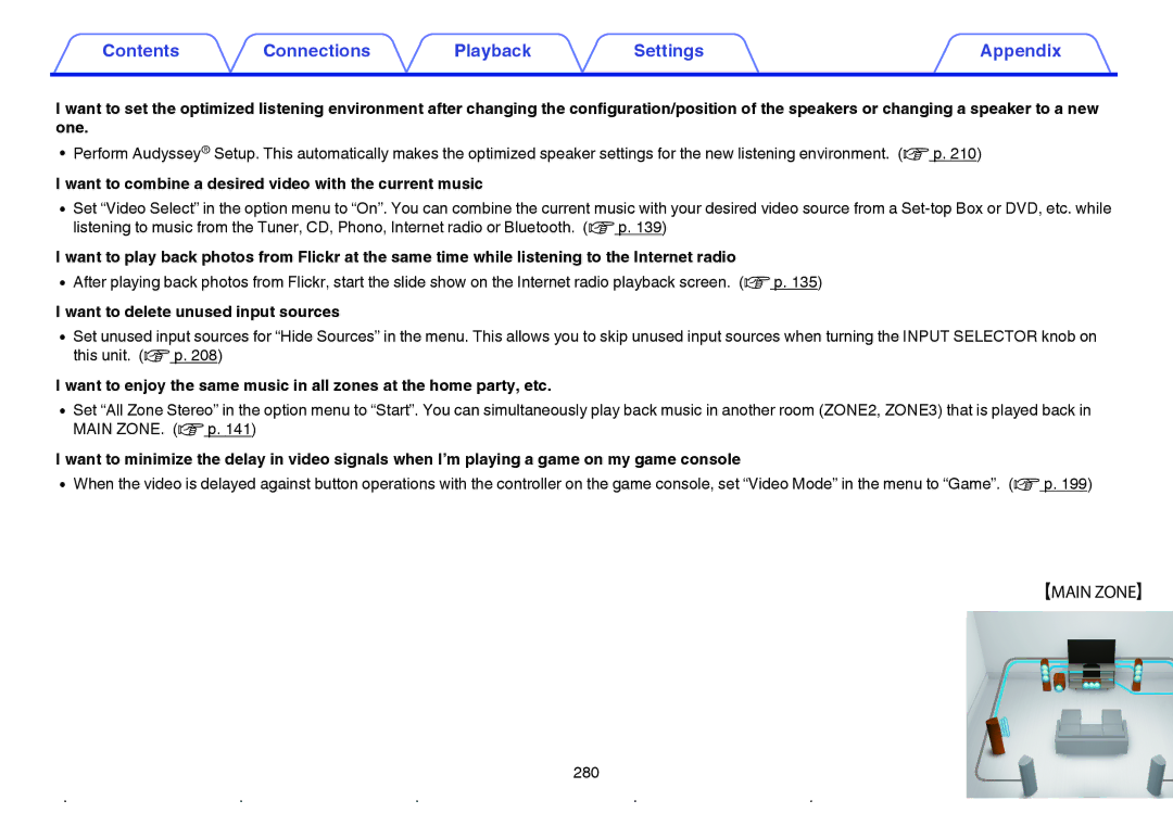 Marantz SR7009 owner manual Want to combine a desired video with the current music, Want to delete unused input sources 