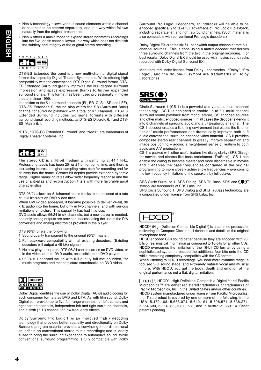 Marantz SR9300 manual English 