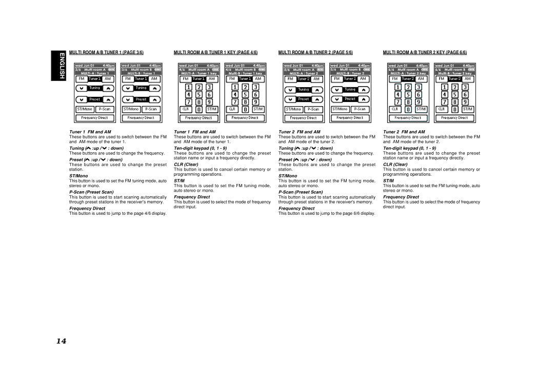 Marantz SR9600 manual St/M 