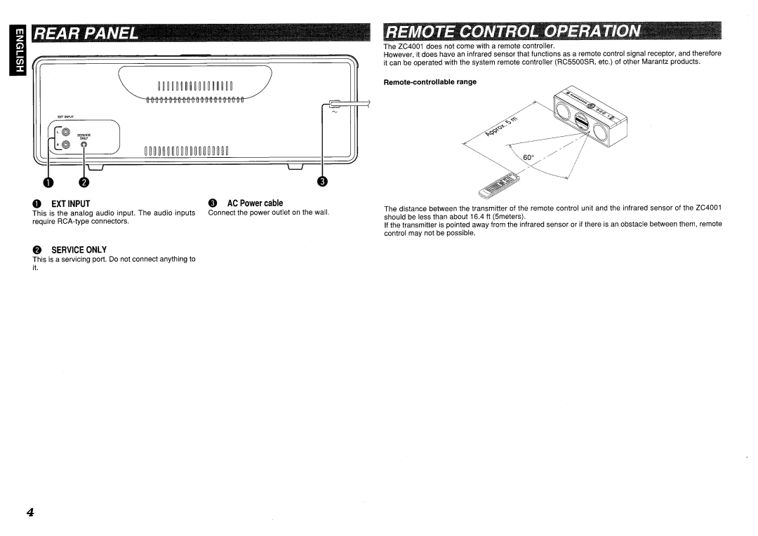 Marantz ZR6001 manual 