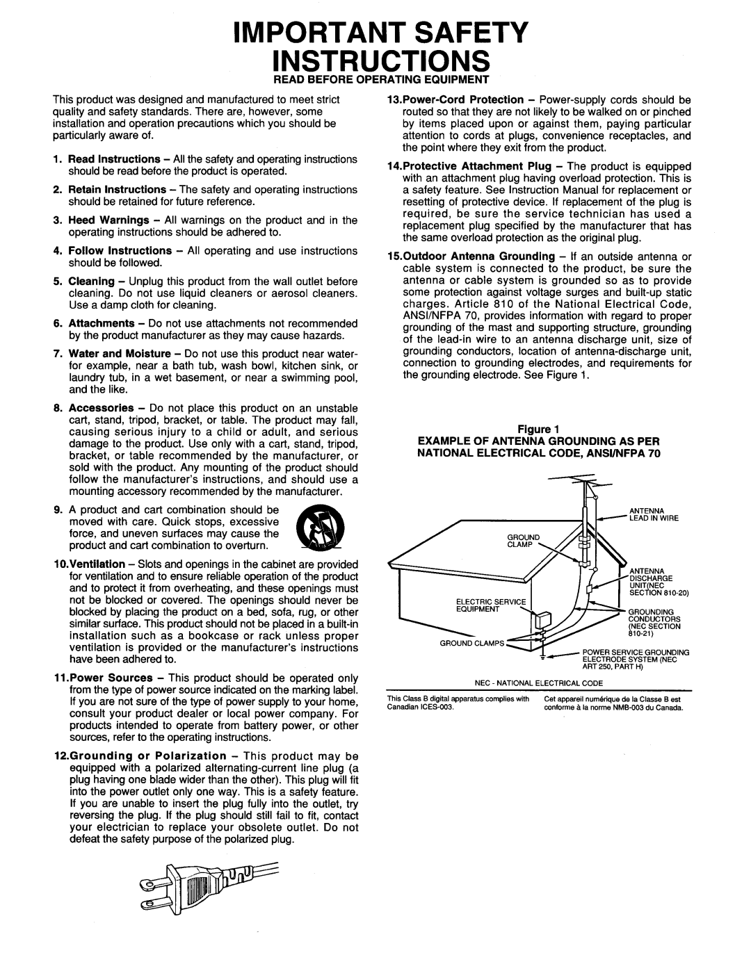 Marantz ZS5300 manual Important Safety Instructions 