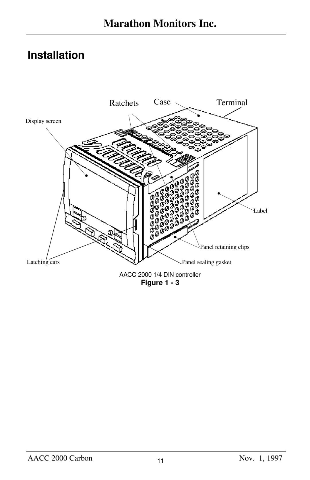 Marathon Computer AACC 2000 manual Installation 