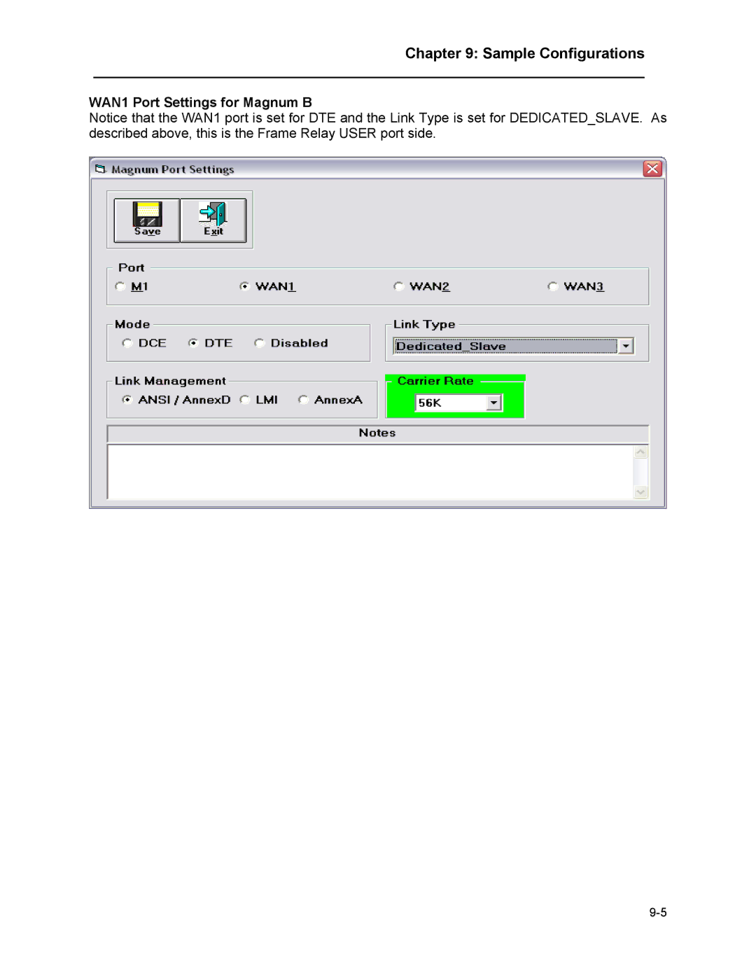 Marathon MAGNUM ROUTER manual WAN1 Port Settings for Magnum B 