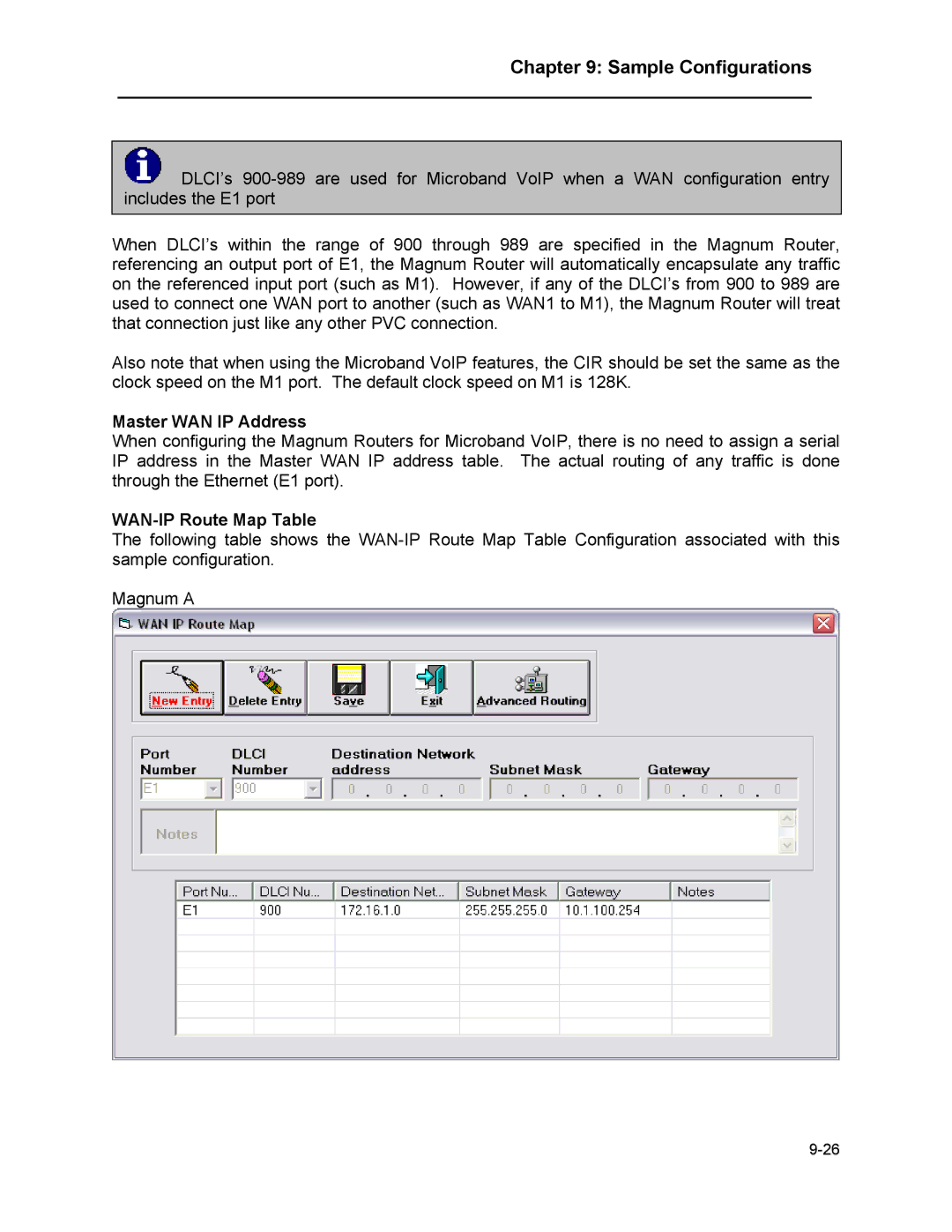 Marathon MAGNUM ROUTER manual Master WAN IP Address 