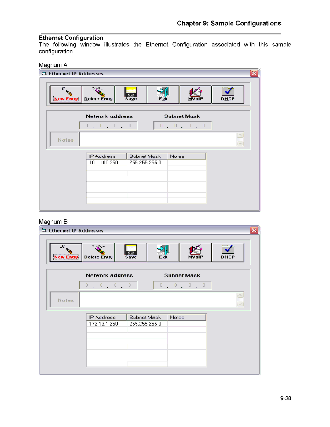 Marathon MAGNUM ROUTER manual Ethernet Configuration 