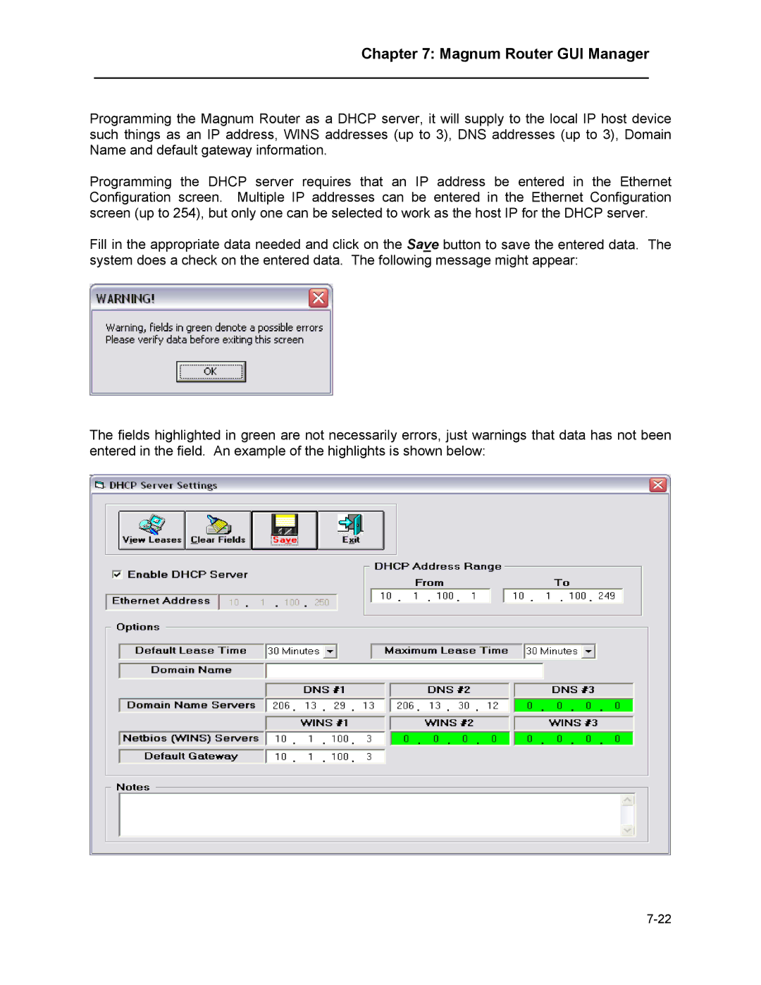 Marathon MAGNUM ROUTER manual Magnum Router GUI Manager 