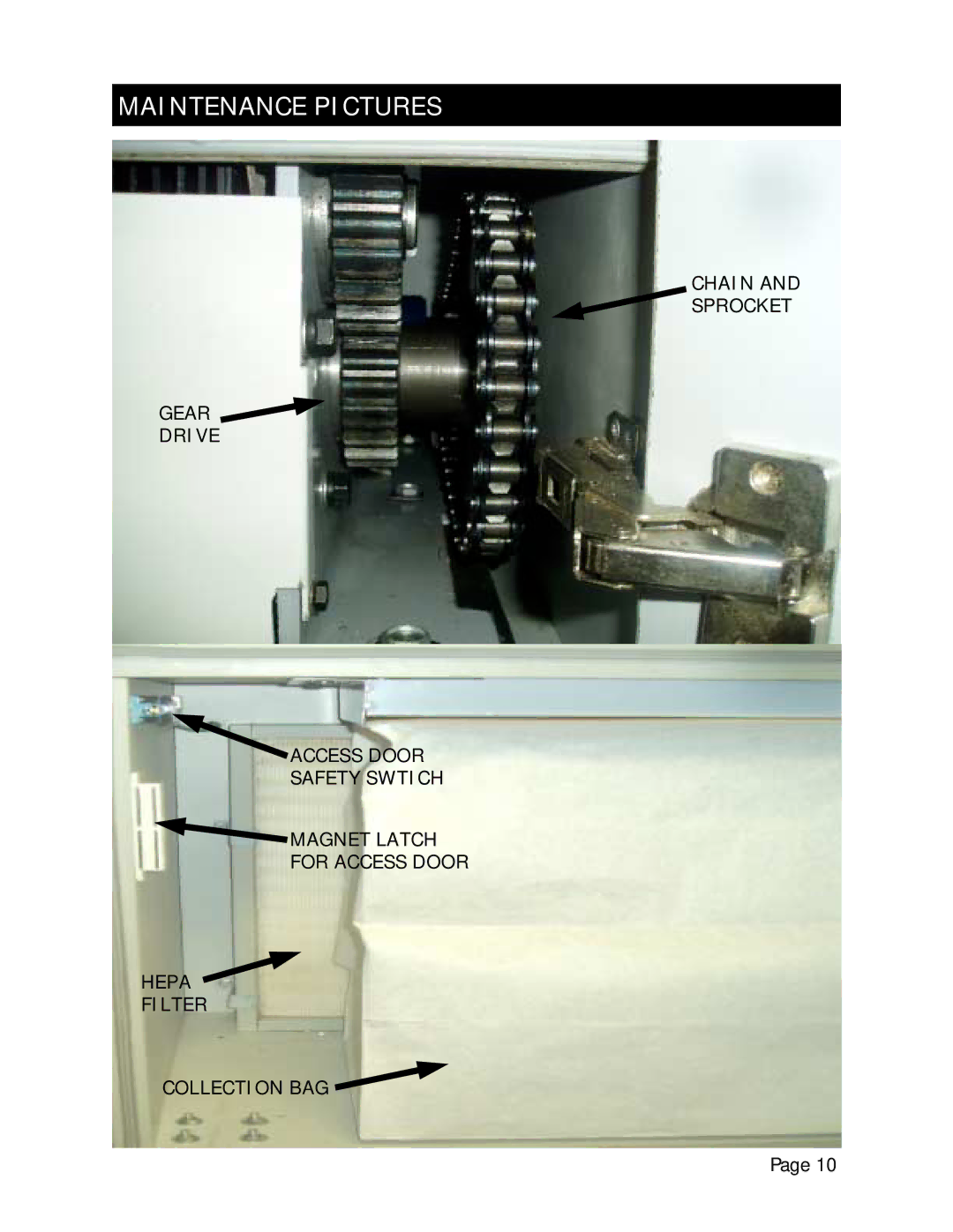 Marathon Shredder manual Maintenance Pictures 