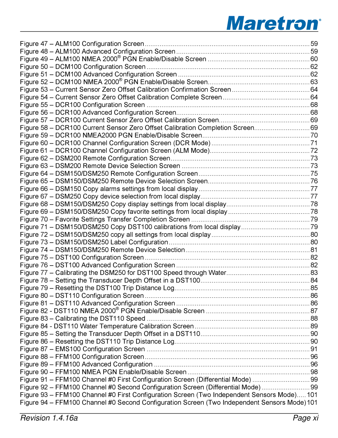 Maretron DSM250-01 user manual ALM100 Configuration Screen 