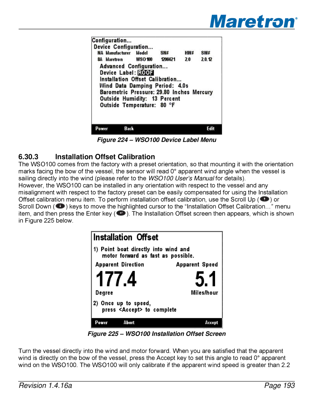 Maretron DSM250-01 user manual WSO100 Device Label Menu 