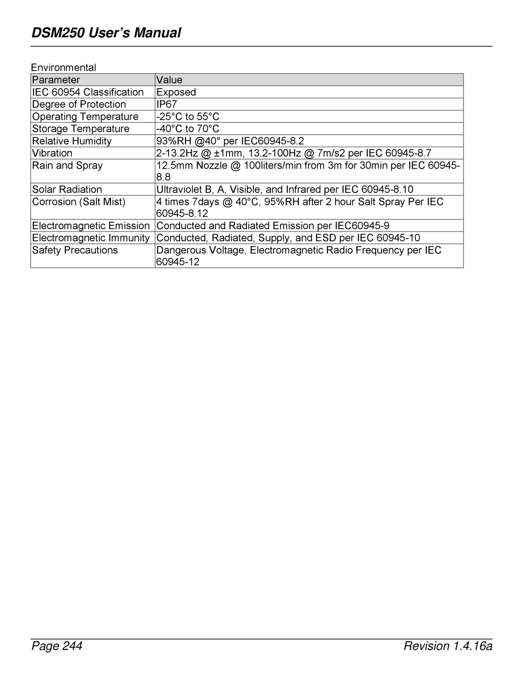 Maretron DSM250-01 user manual DSM250 User’s Manual 