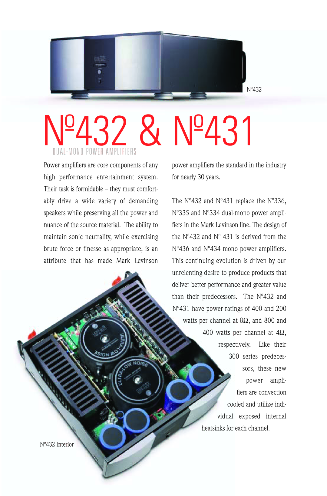 Mark Levinson manual Nº432 & Nº431 