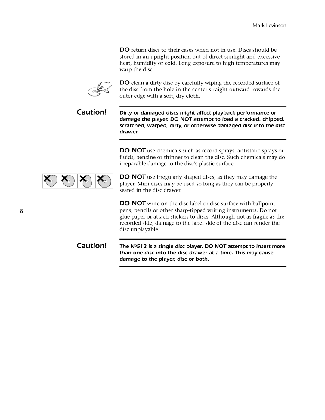 Mark Levinson 512 owner manual Mark Levinson 