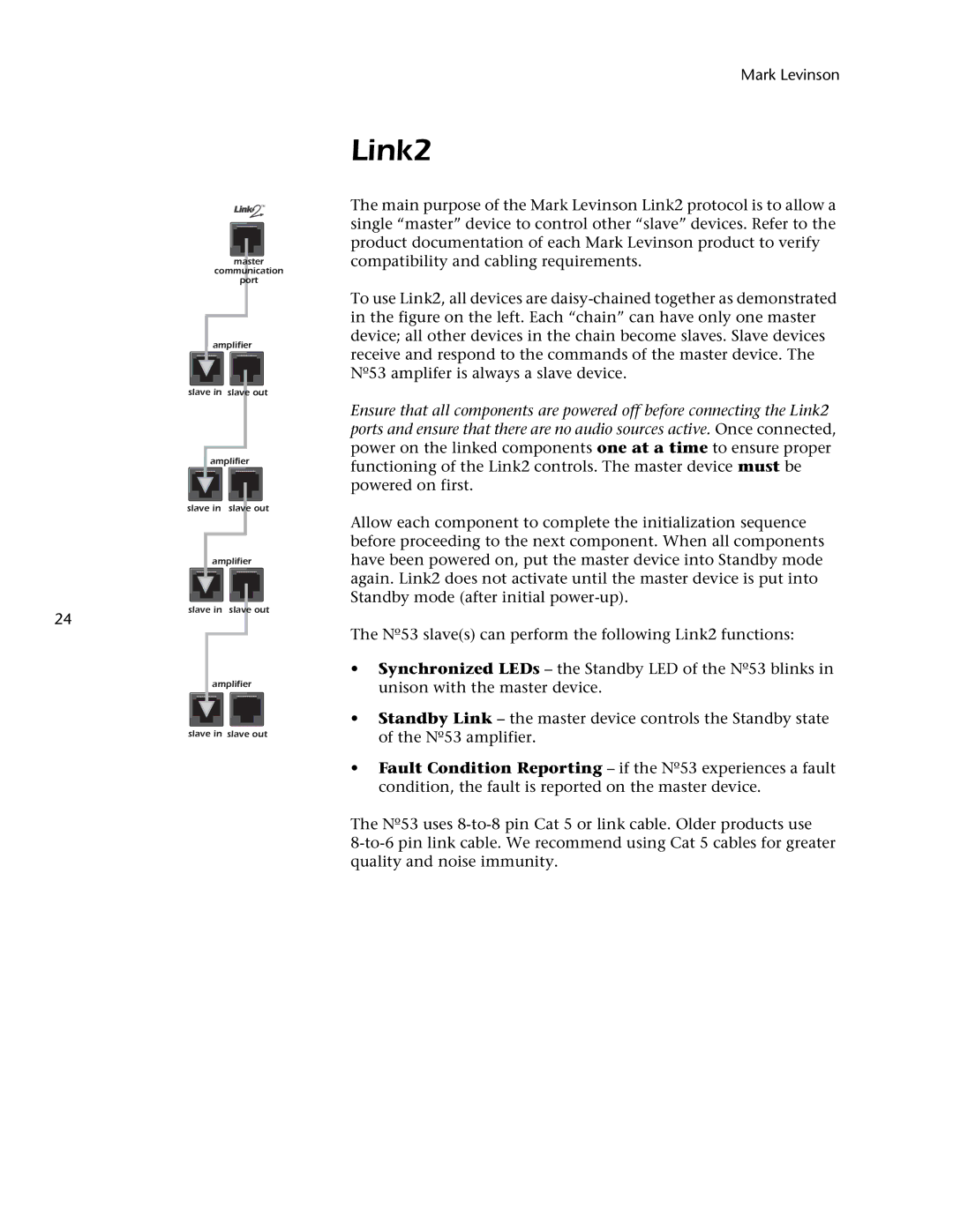 Mark Levinson 53 owner manual Link2 