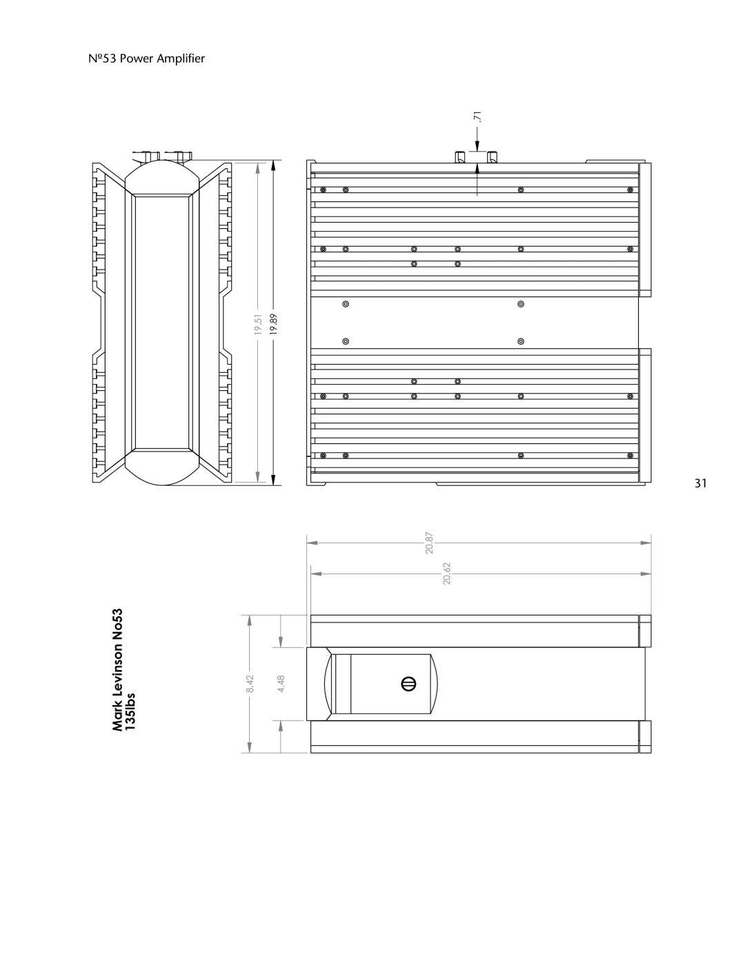 Mark Levinson 53 owner manual 0DUN/HYLQVRQ1R OEV 