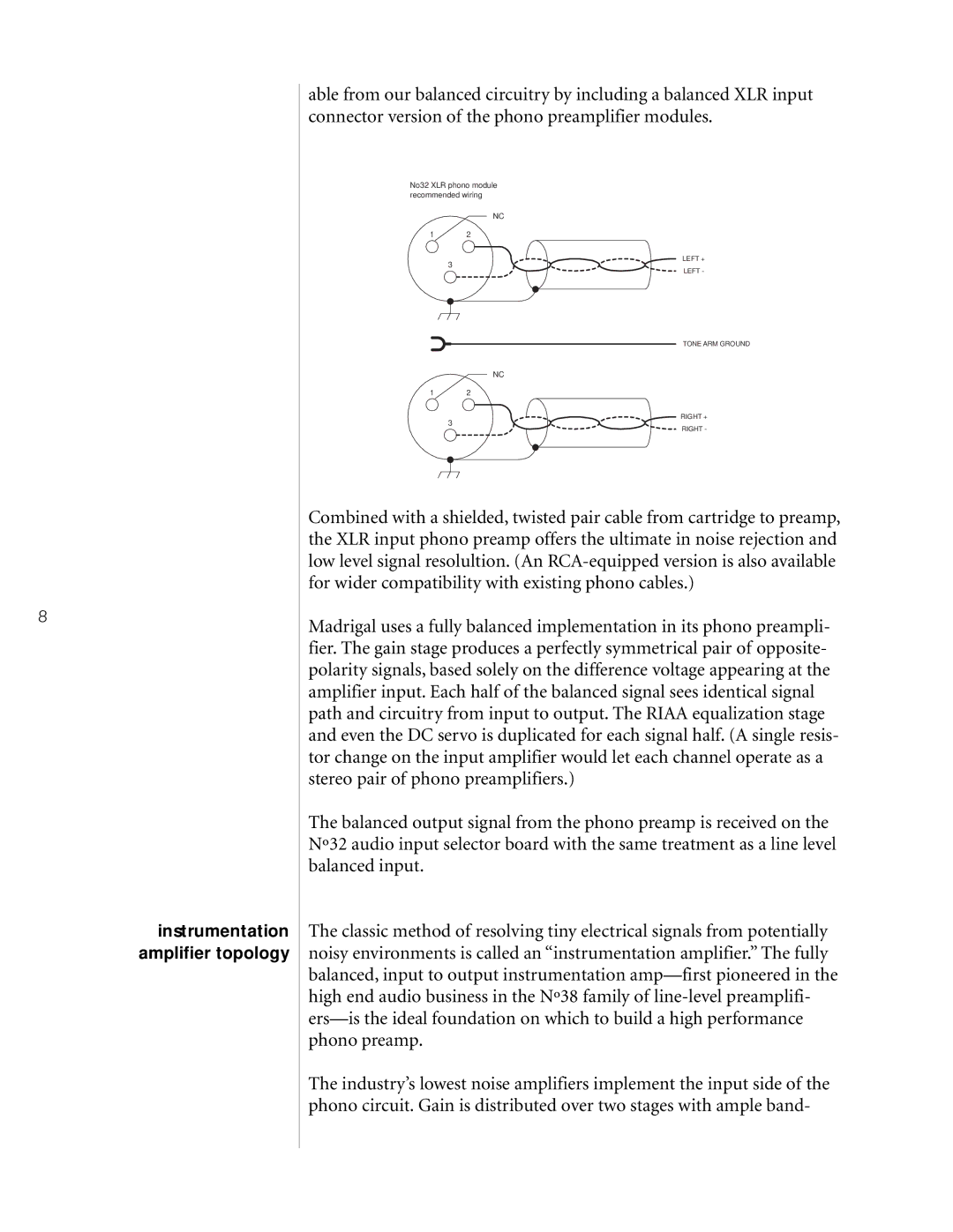 Mark Levinson N32 owner manual Instrumentation amplifier topology 