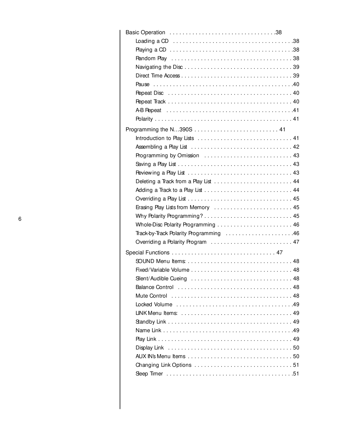 Mark Levinson N390S owner manual 