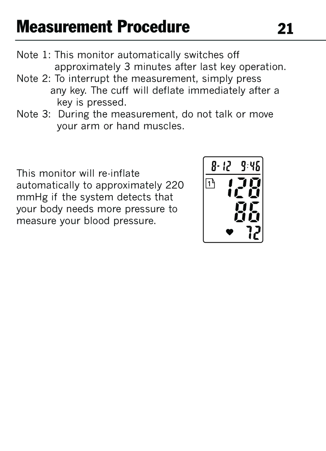 Mark Of Fitness 1140 manual Measurement Procedure 