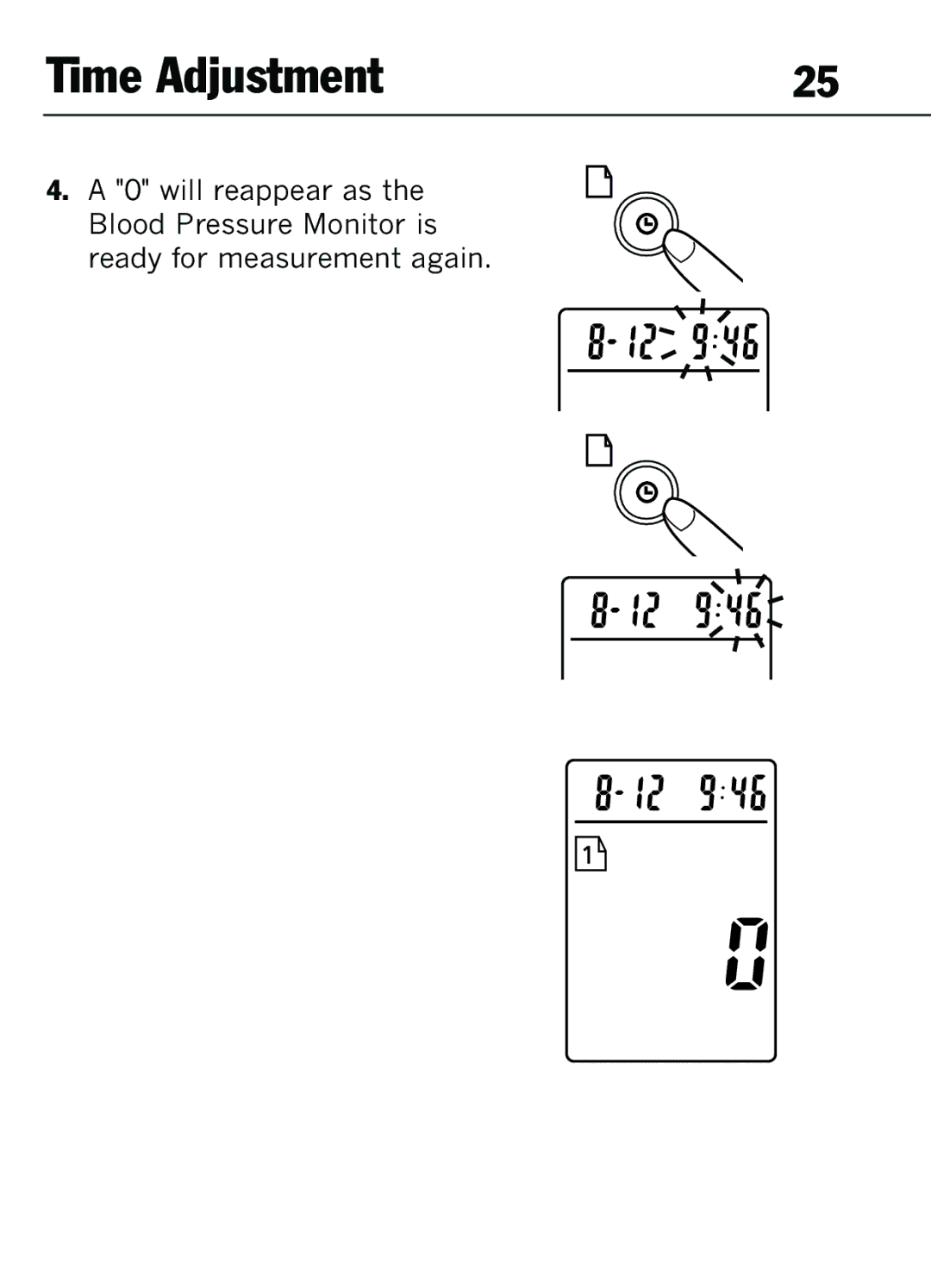 Mark Of Fitness 1140 manual Time Adjustment 