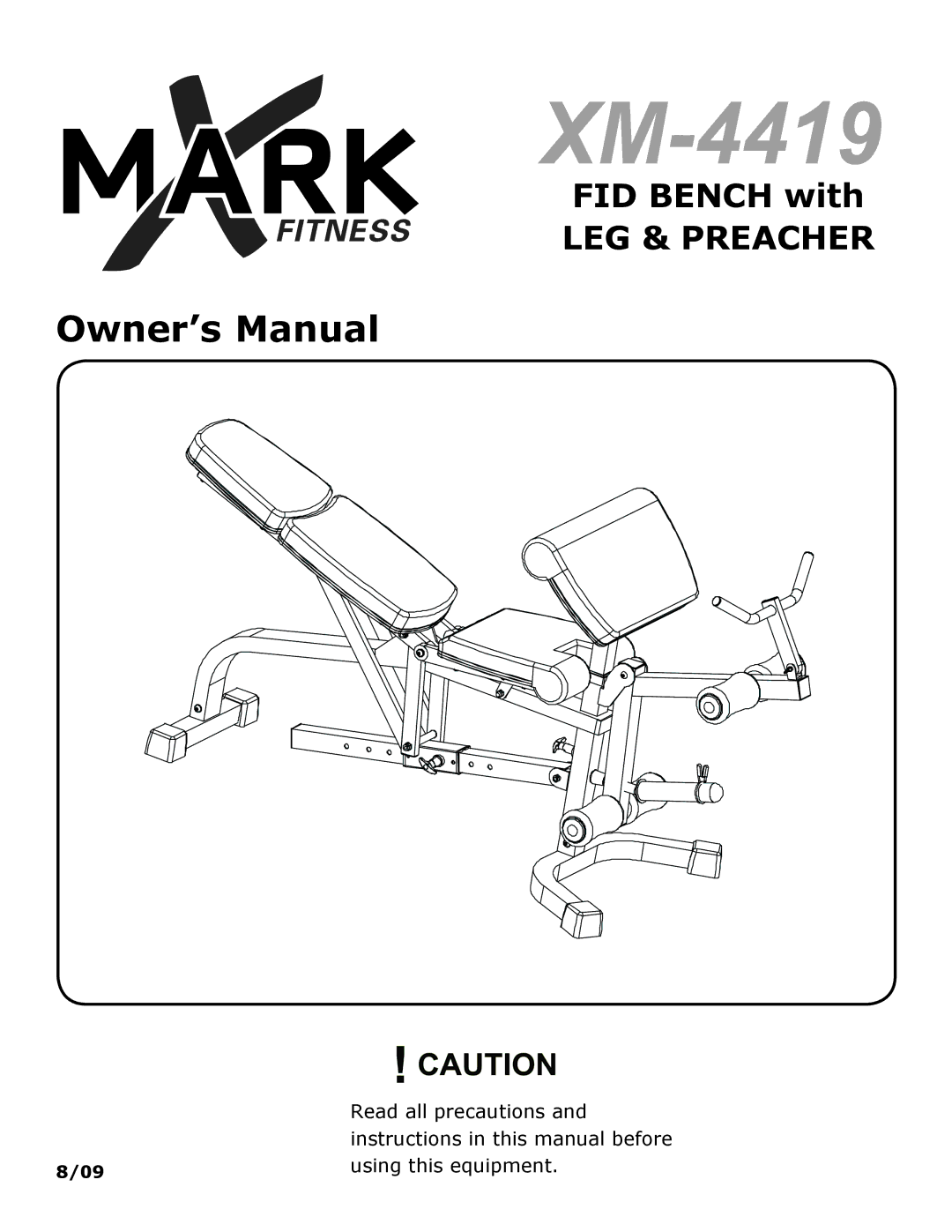 Mark Of Fitness XM-4419 owner manual 