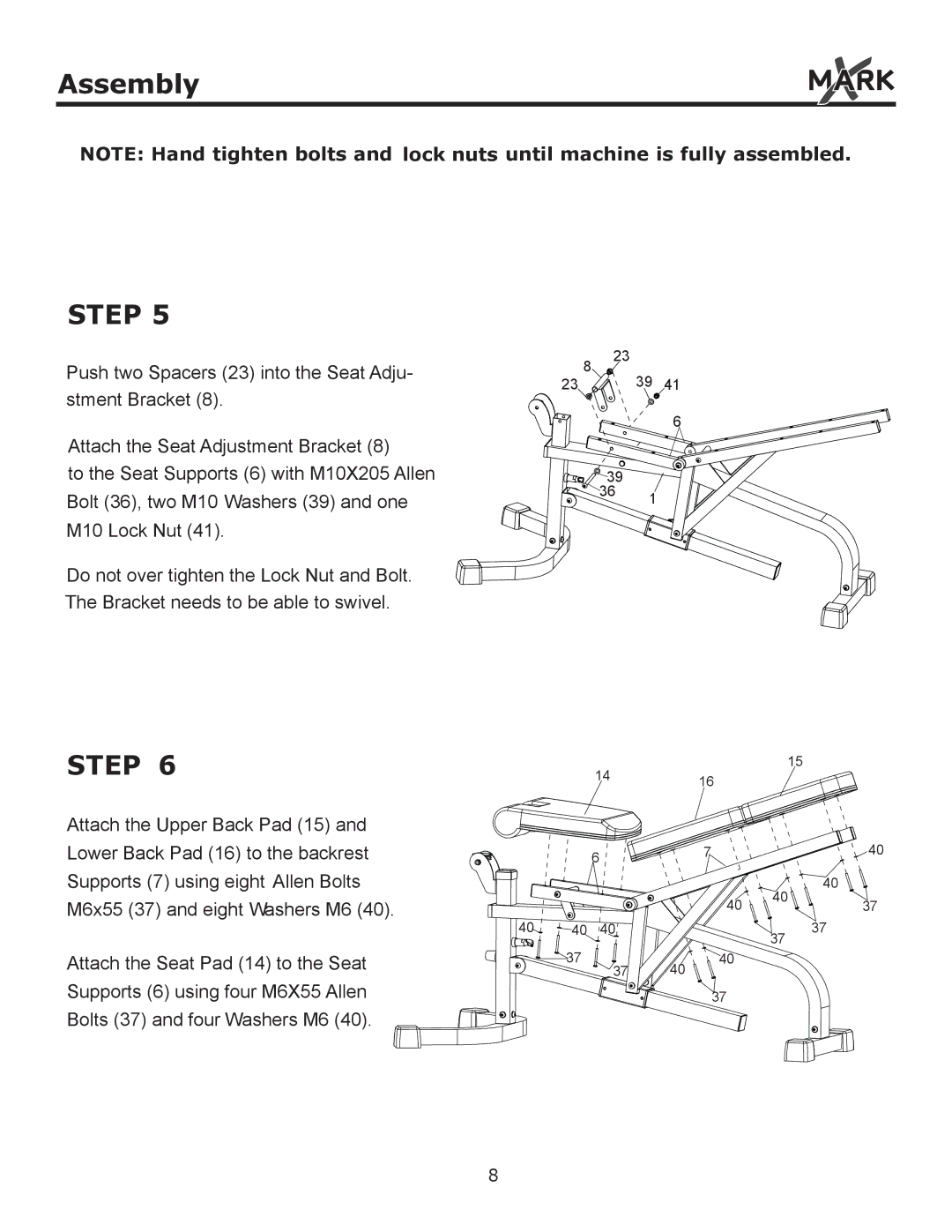 Mark Of Fitness XM-4419 owner manual 23 39 