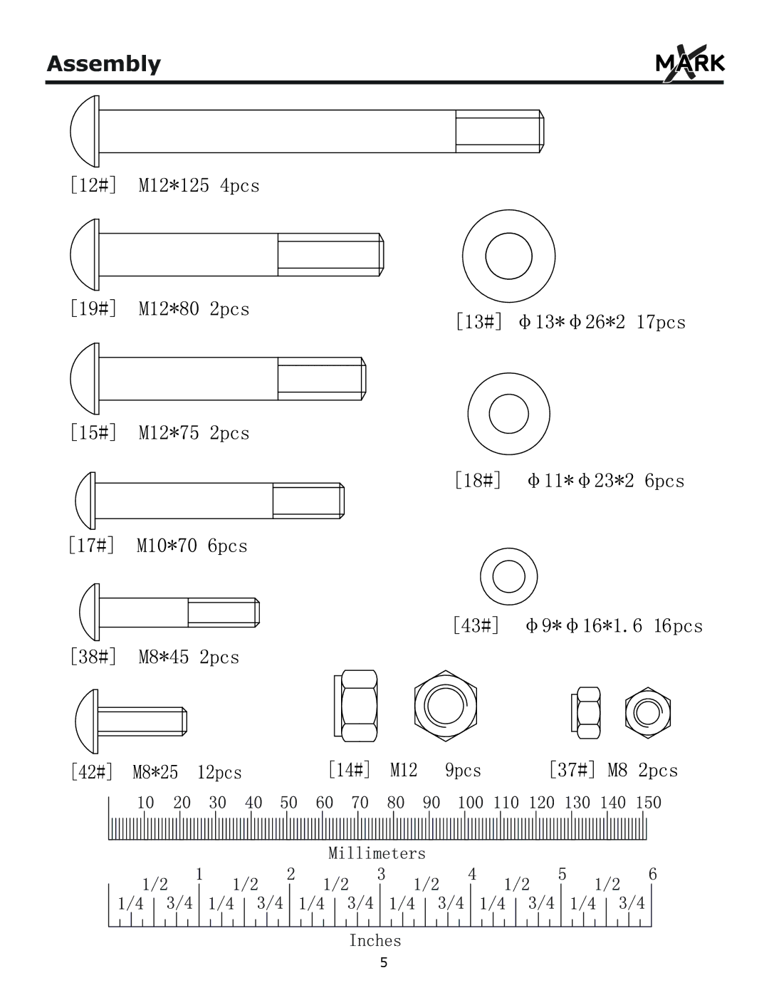 Mark Of Fitness XM-7604 owner manual Assembly 